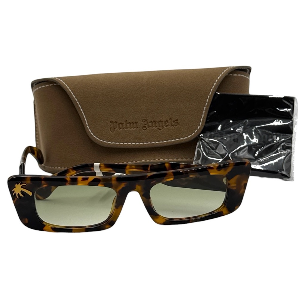 Palm Angels Arvin Sunglasses - Havana Tortoise / Gradient Green (PERI093 6054)